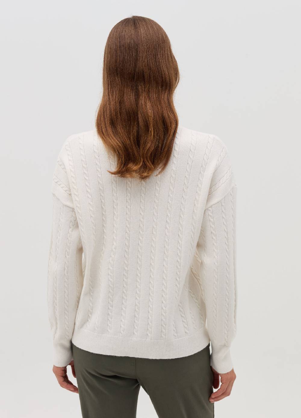 HYBRID Pullover a coste con lavorazione intrecciata Qualità Garantita