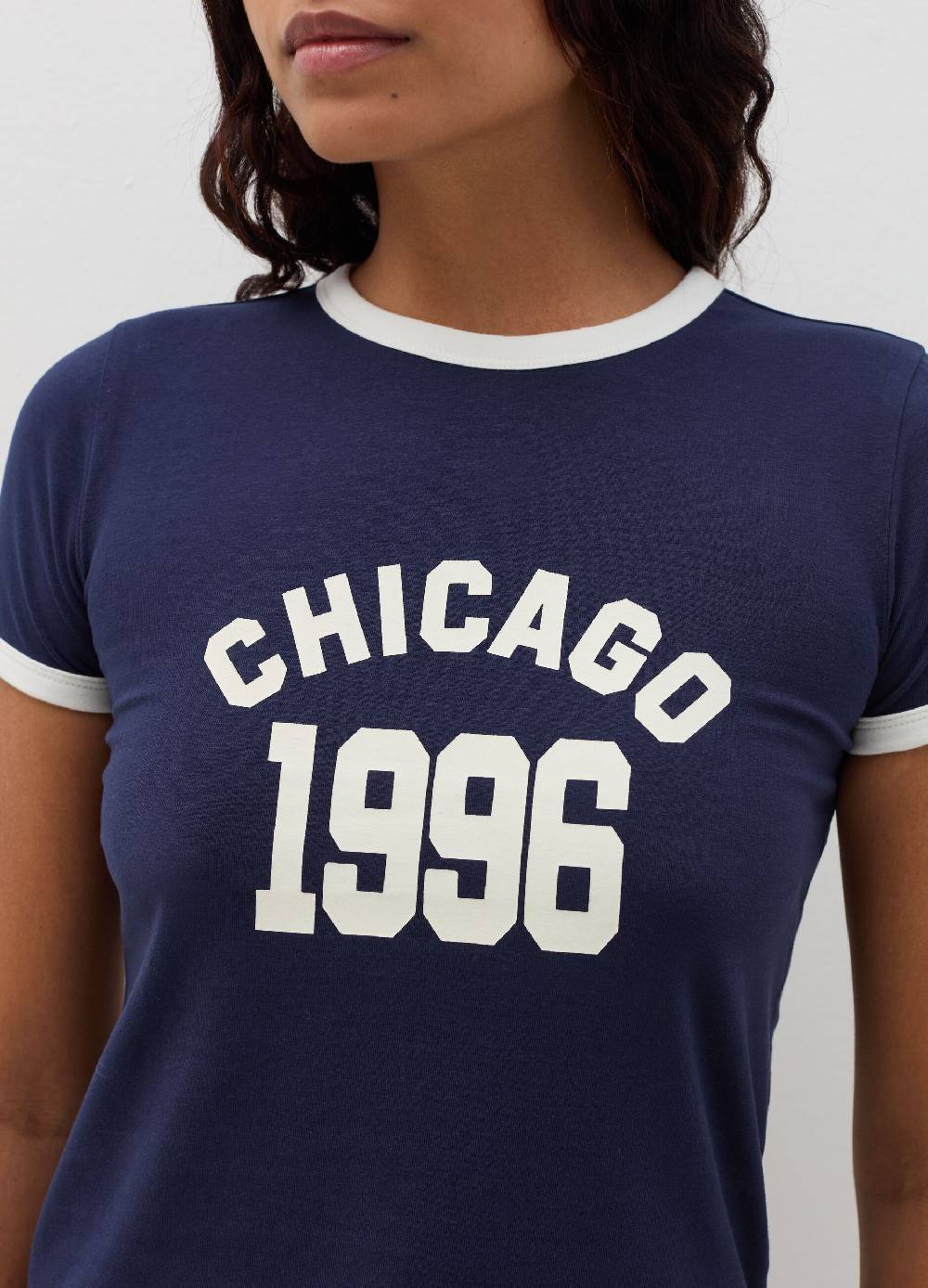 B. ANGEL T-shirt con profili a contrasto e stampa Promozione Limitata