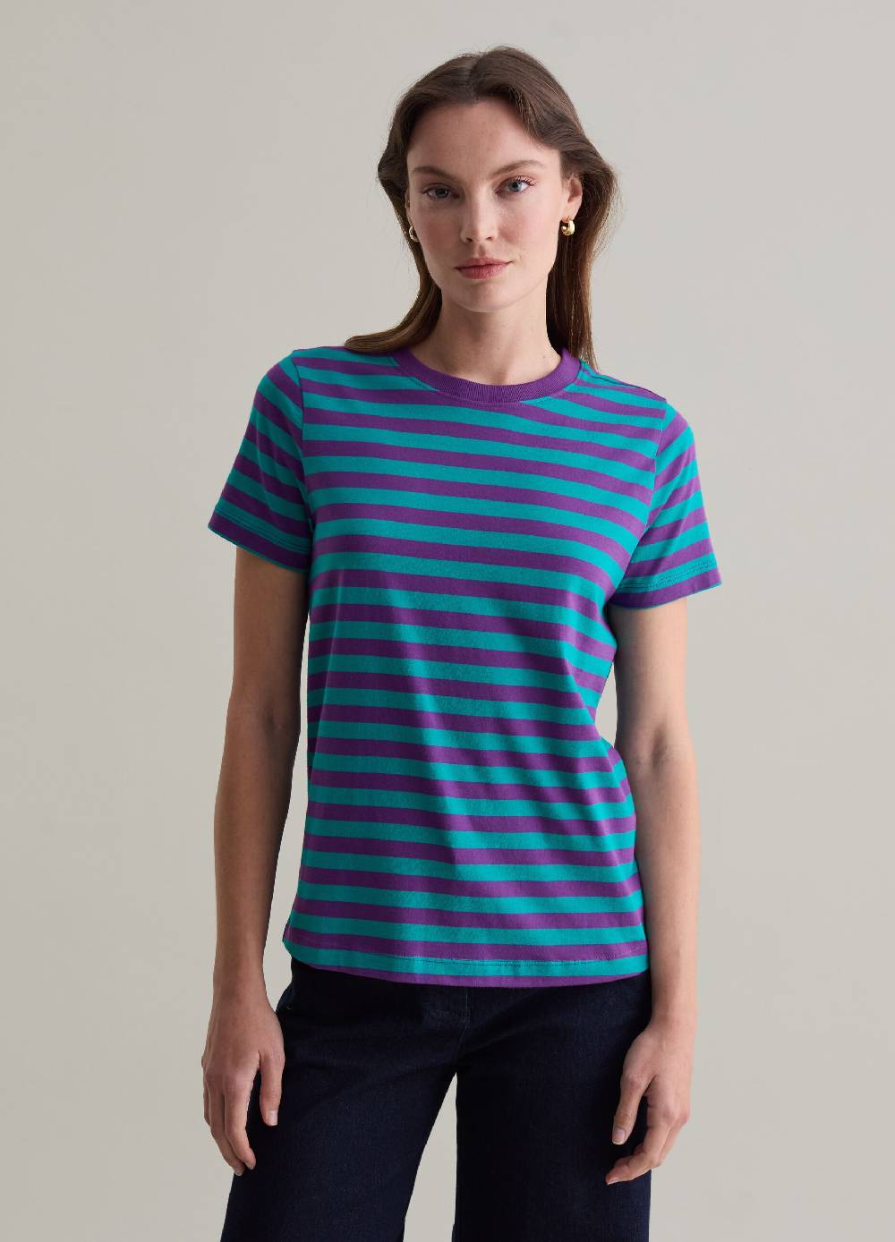 PIOMBO T-shirt in cotone Supima a righe Presa