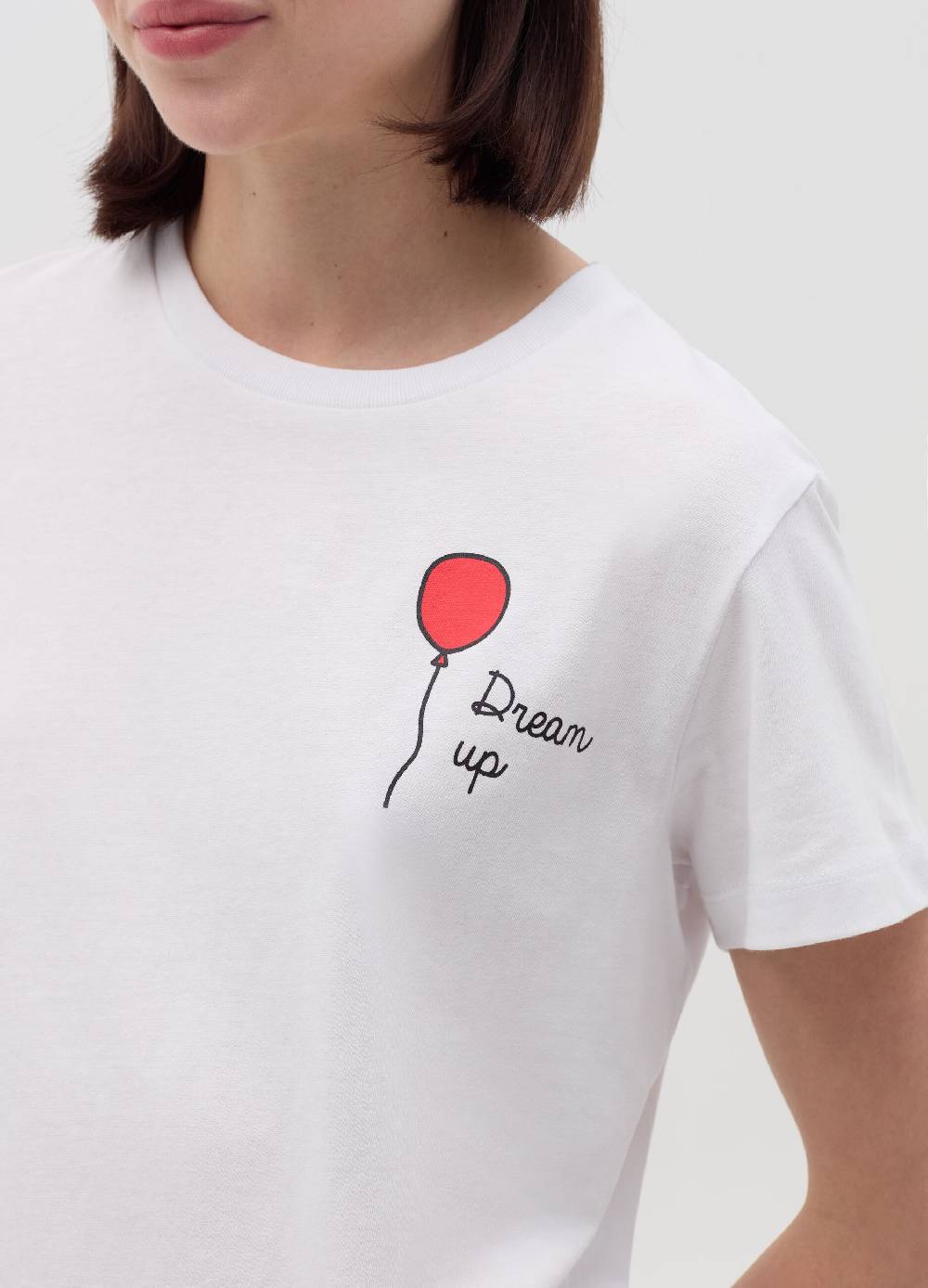 MILK+HERO T-shirt girocollo in cotone Vendita Economica