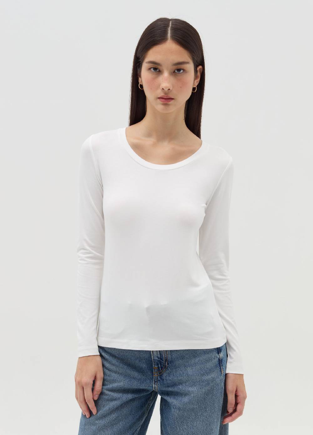 OVS T-shirt a maniche lunghe in viscosa stretch Nuovo