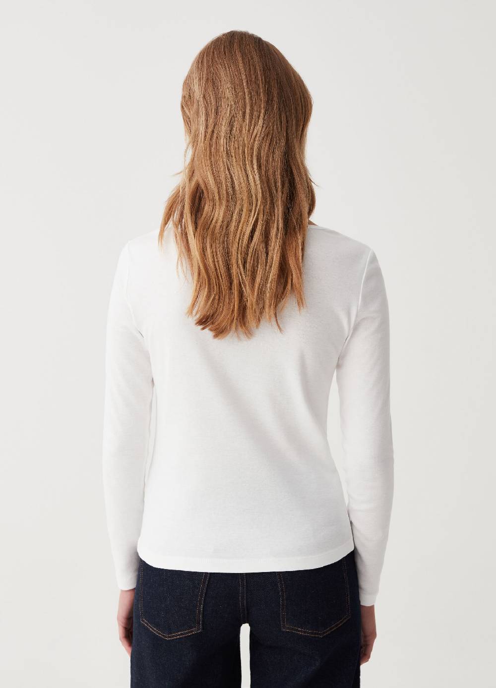 OVS T-shirt scollo rotondo con profilo in strass Affare Del Giorno