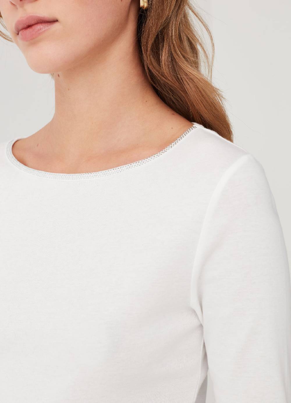 OVS T-shirt scollo rotondo con profilo in strass Affare Del Giorno