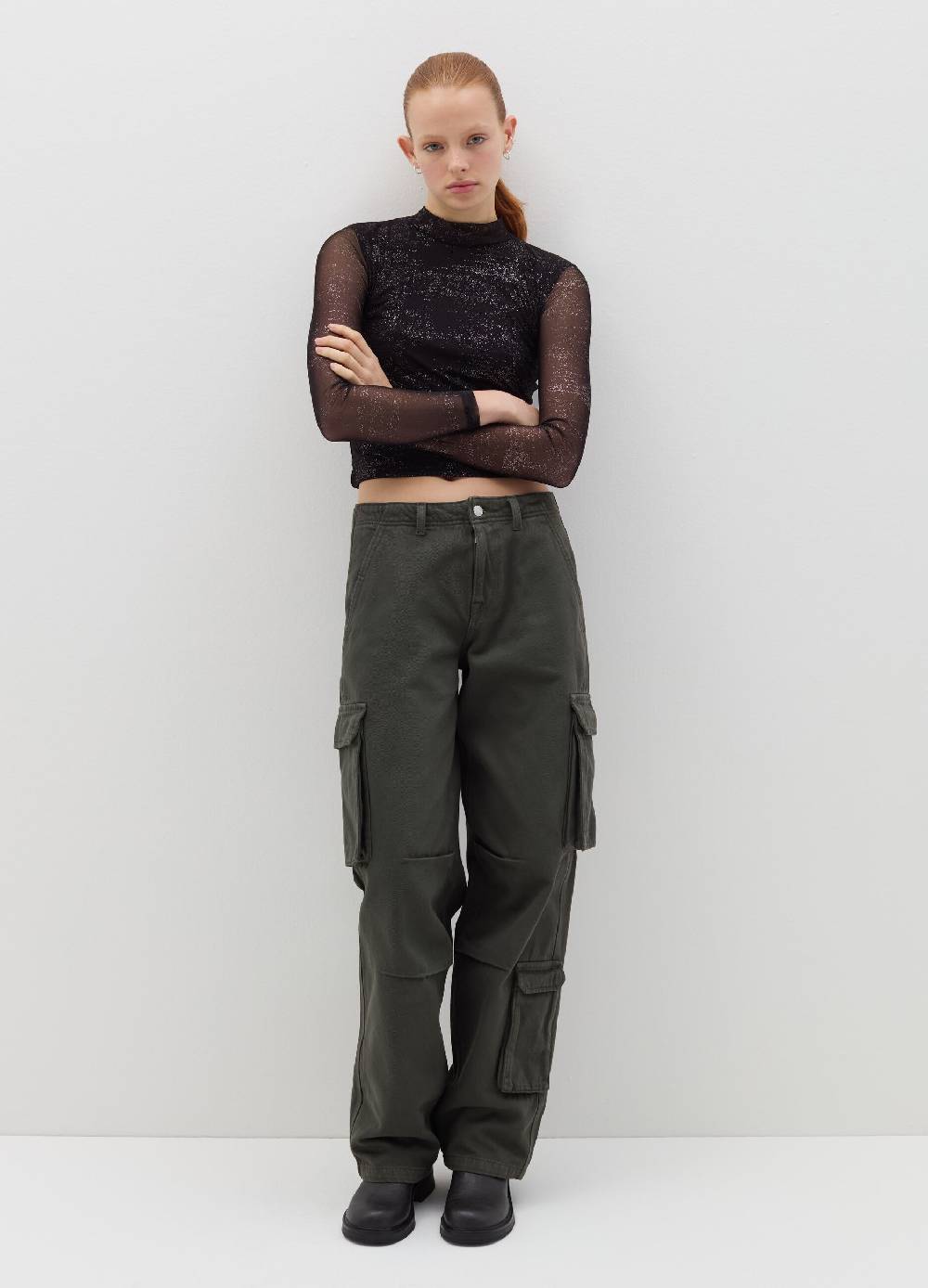 B. ANGEL T-shirt in mesh con glitters all-over Novità