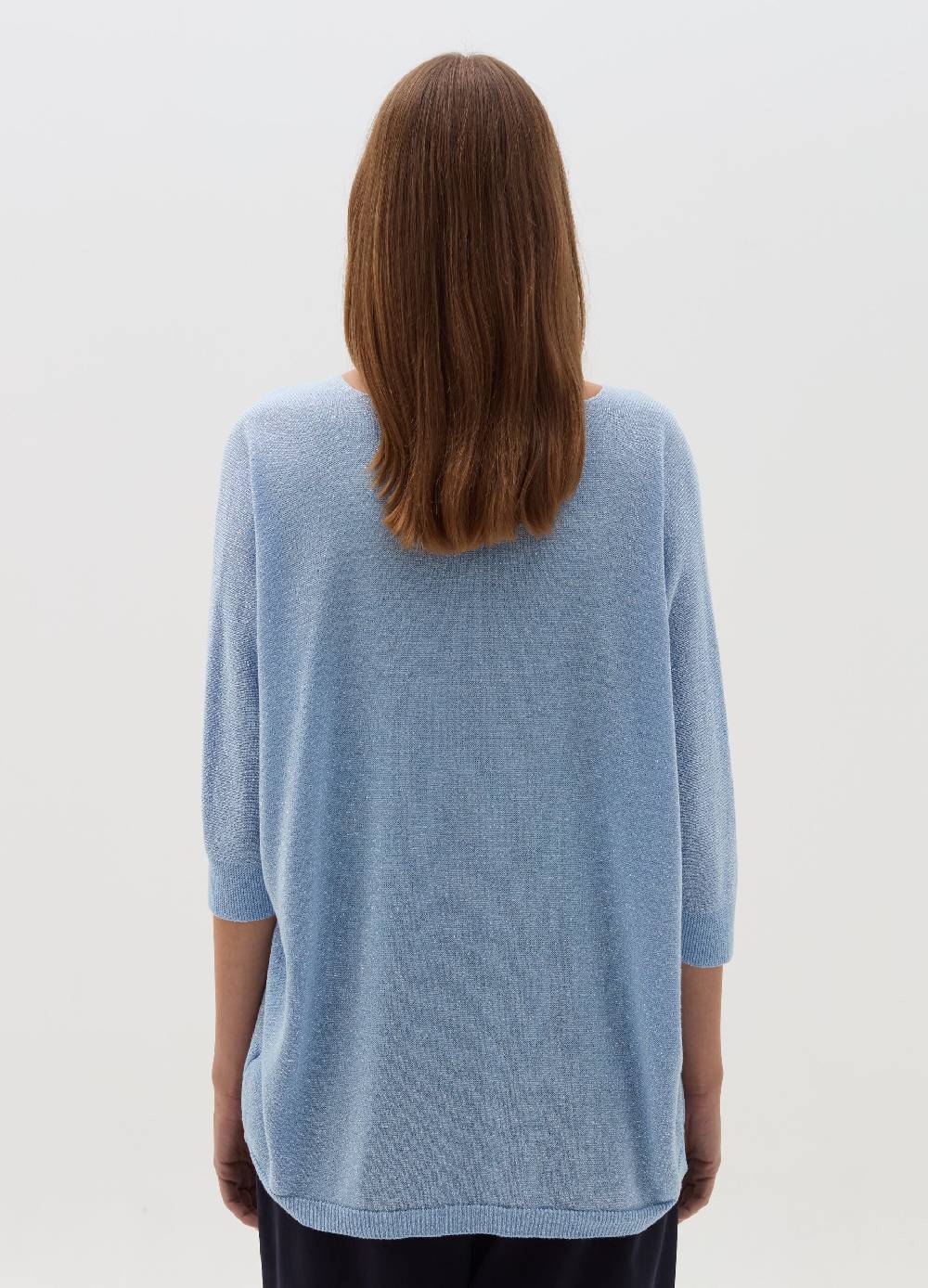 HYBRID Maglia in lurex con maniche a tre quarti Presa