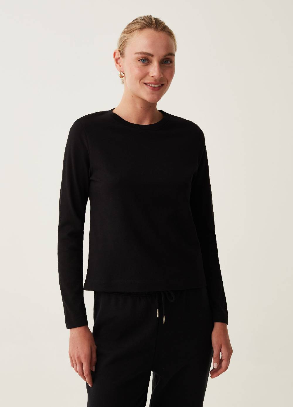 OVS T-shirt a maniche lunghe in cotone