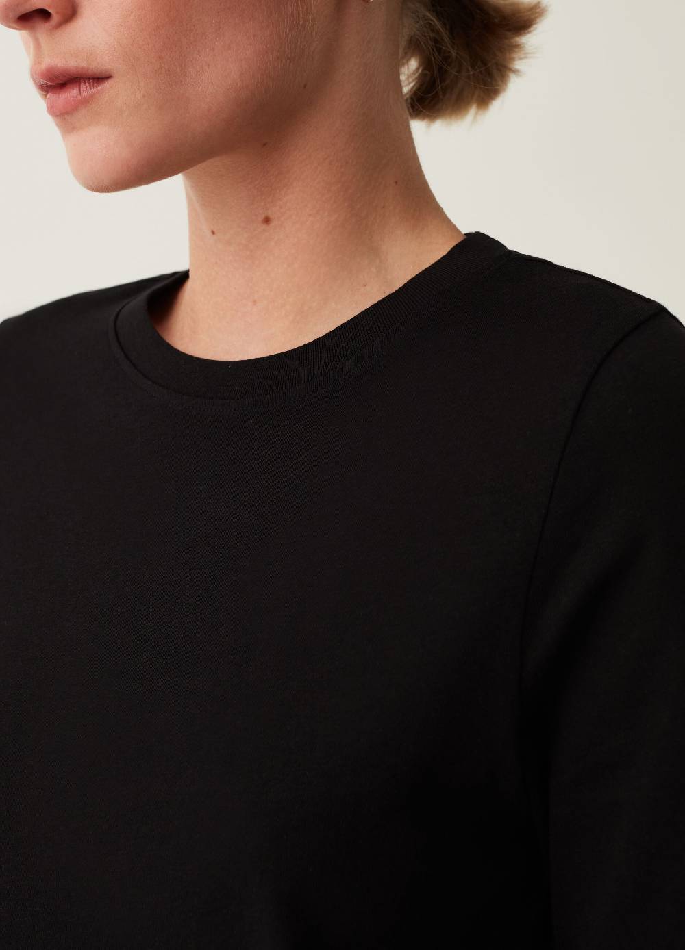 OVS T-shirt a maniche lunghe in cotone Sconto