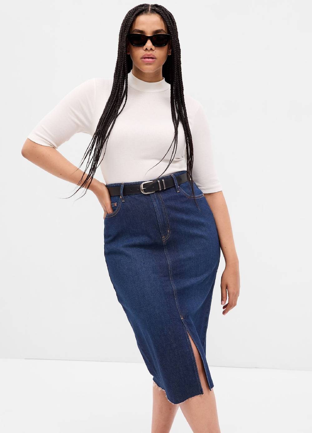 GAP T-shirt a costine sottili maniche al gomito Moda