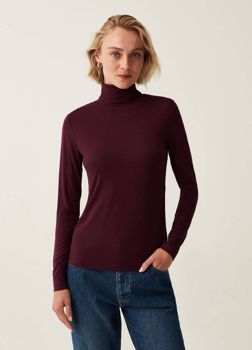 OVS T-shirt a collo alto con maniche lunghe Qualità