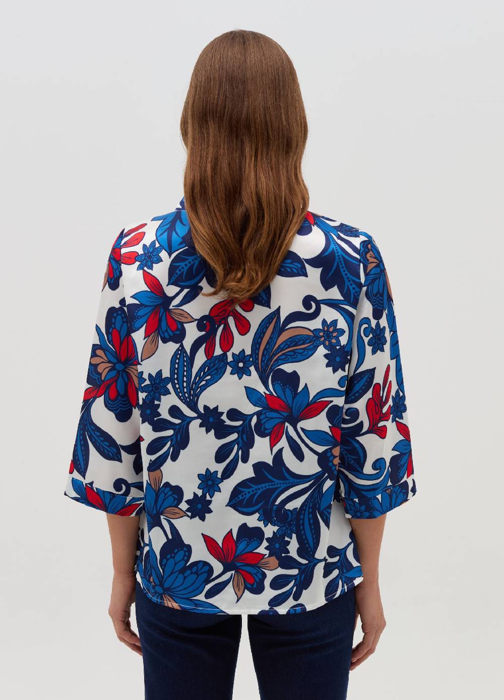 HYBRID Blusa floreale con maniche a tre quarti Acquista Ora