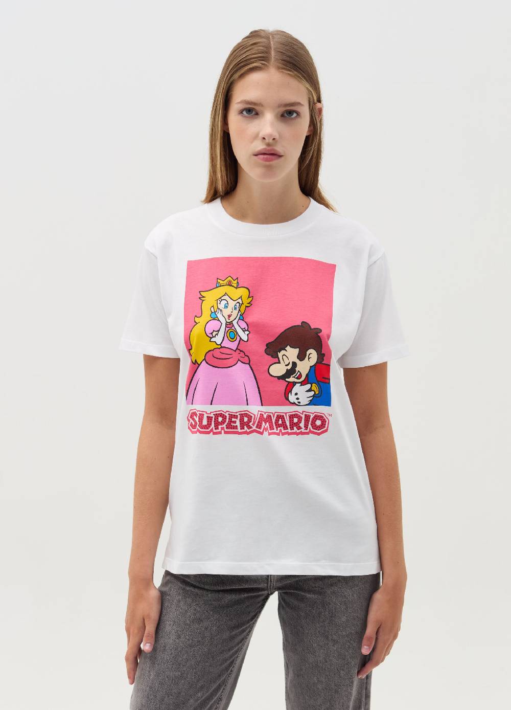 OVS T-shirt con stampa Super Mario™ e strass Italia