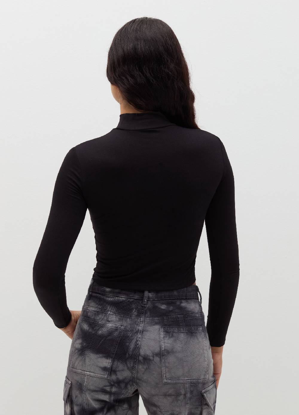 B. ANGEL T-shirt mock neck con maniche lunghe Sconto