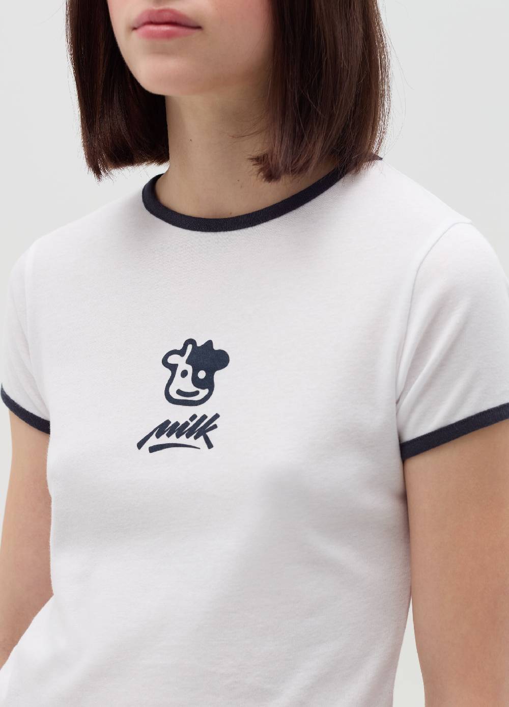MILK+HERO T-shirt girocollo con stampa Economico
