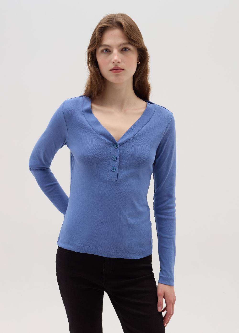 OVS T-shirt maniche lunghe scollo serafino Offerte