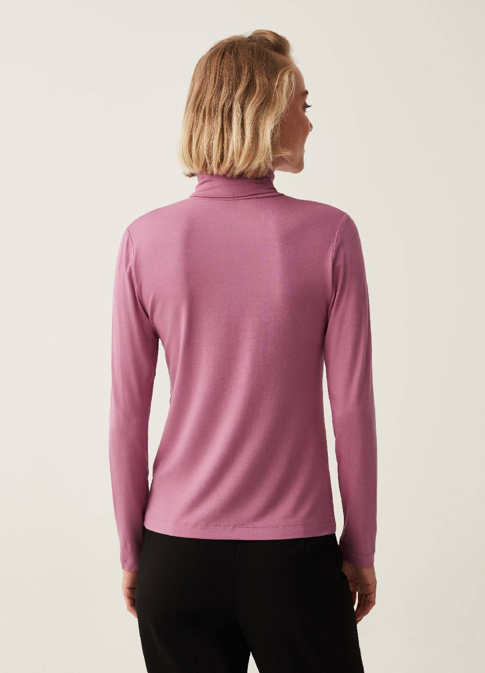 OVS T-shirt a collo alto con maniche lunghe Saldi Di Fabbrica