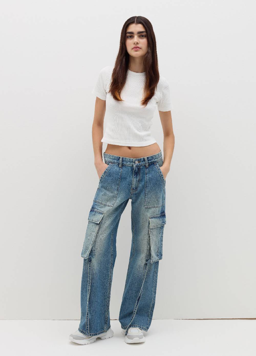 B. ANGEL T-shirt in cotone stretch a costine Affare Del Giorno