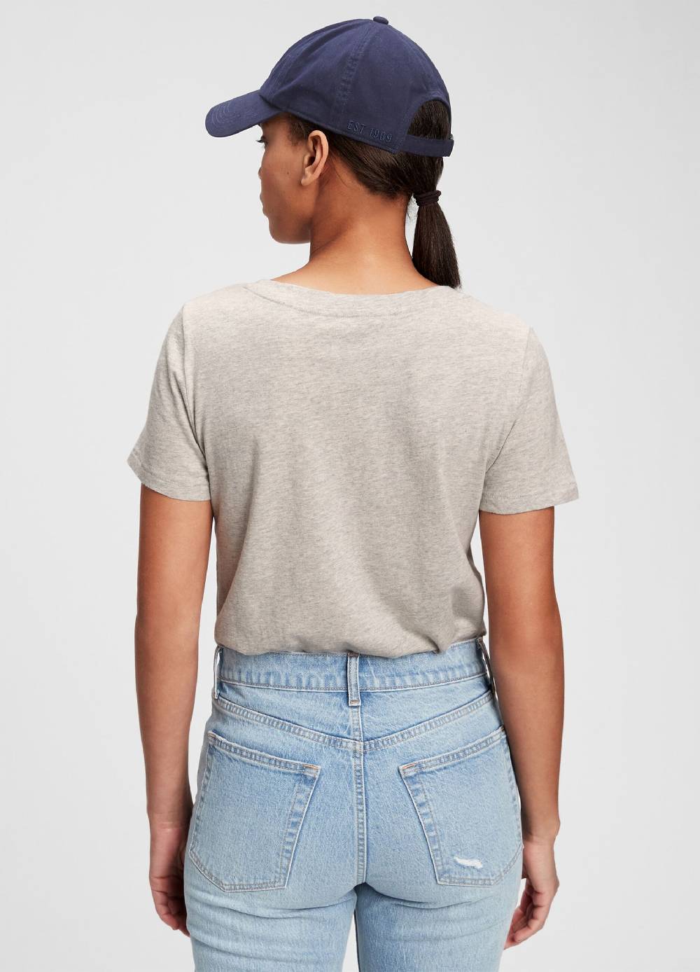 GAP T-shirt melange con scollo a V Nuova