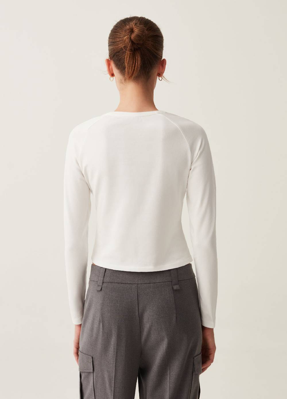 B. ANGEL T-shirt a maniche lunghe con stampa Moda