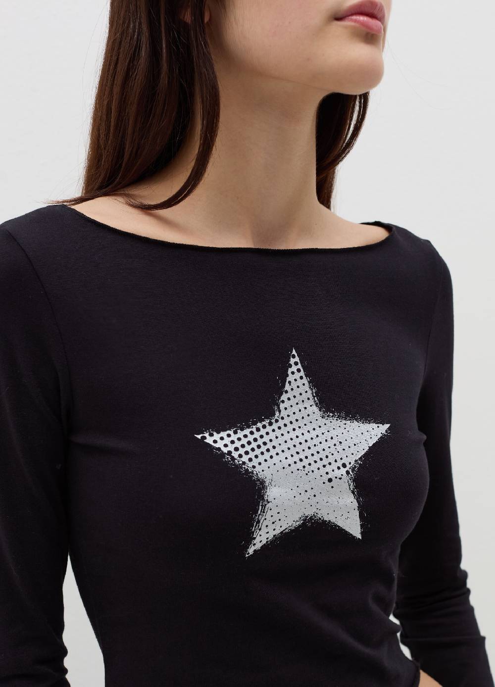 B. ANGEL T-shirt a maniche lunghe con stampa Italia