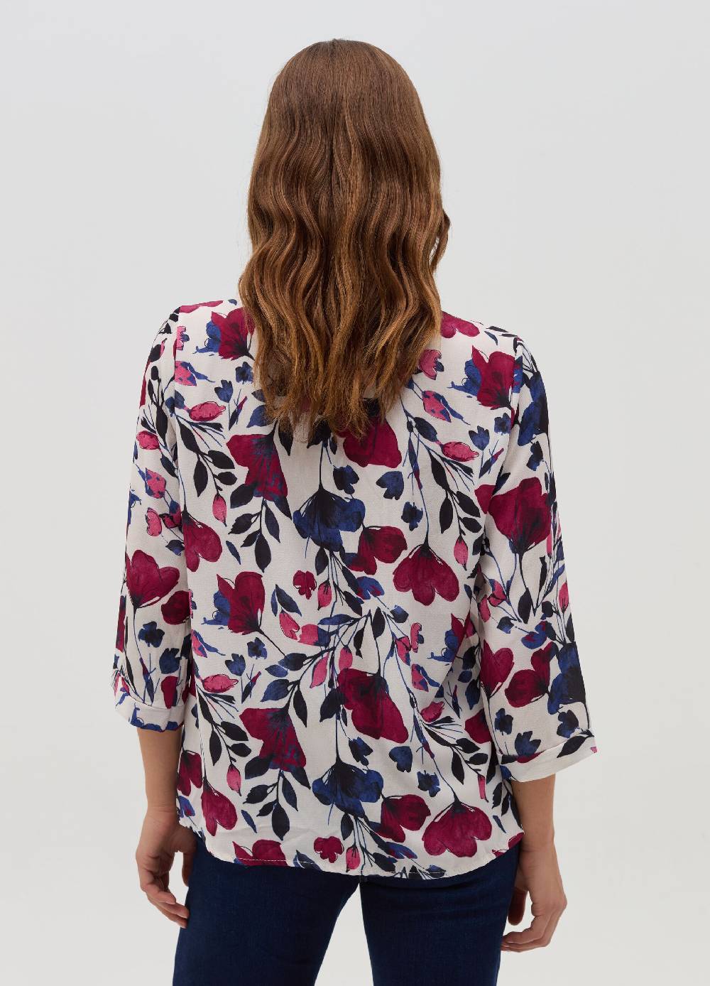 HYBRID Blusa con stampa floreale e maniche a tre quarti 2025