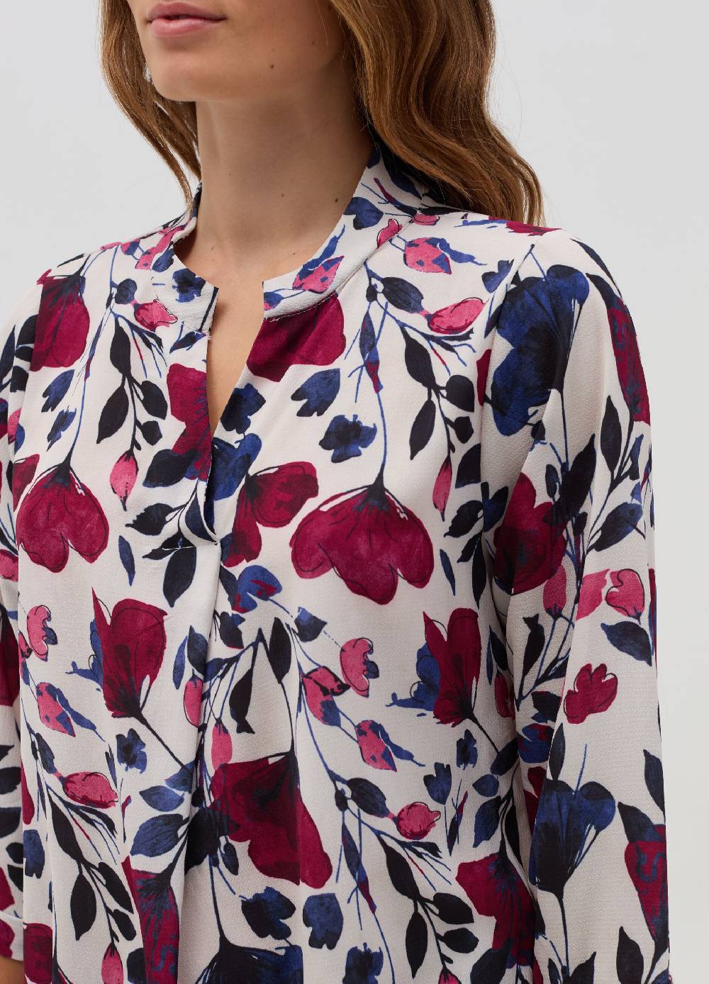 HYBRID Blusa con stampa floreale e maniche a tre quarti 2025