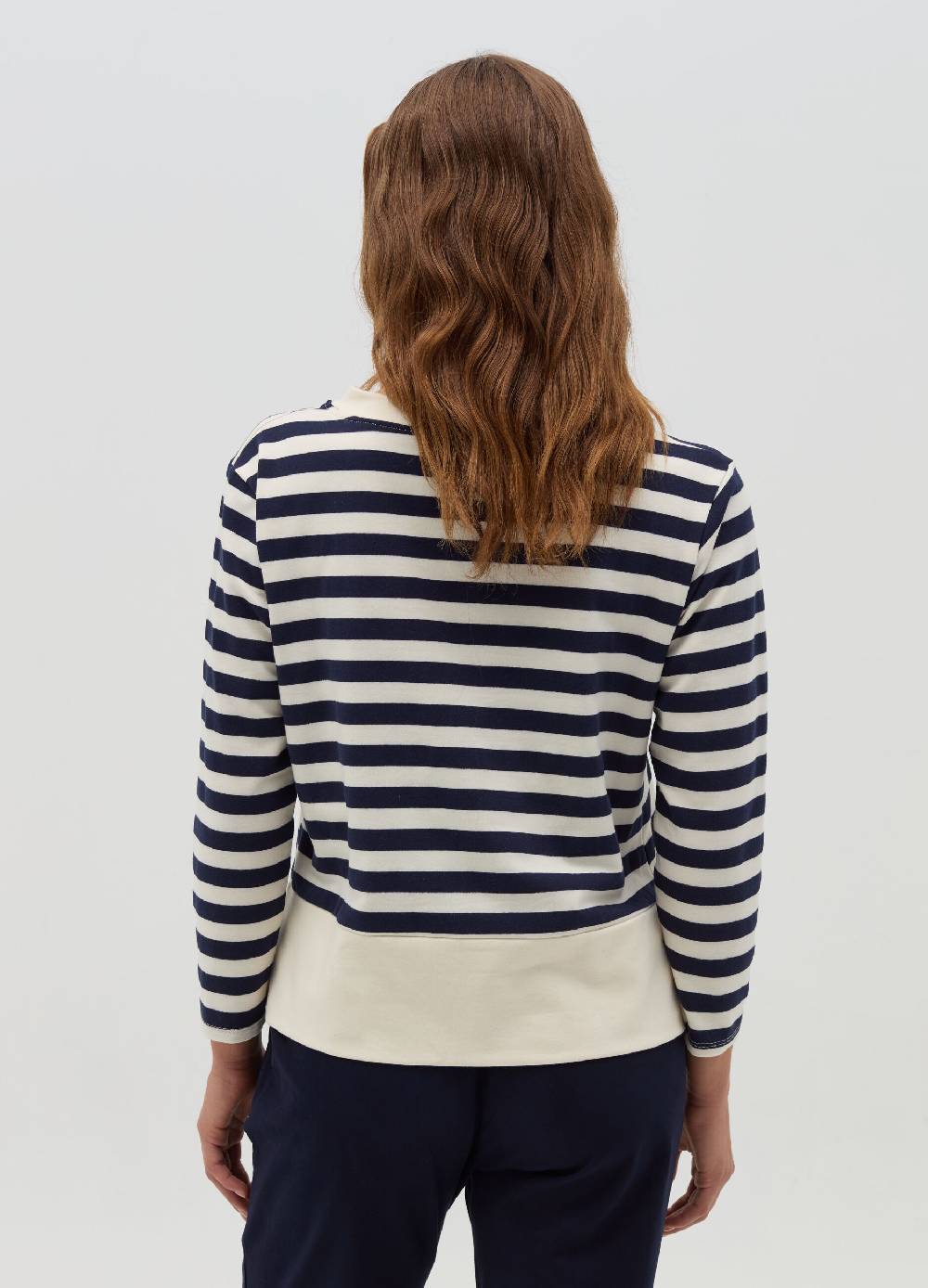 HYBRID Maglia a righe con spacchetti In Linea