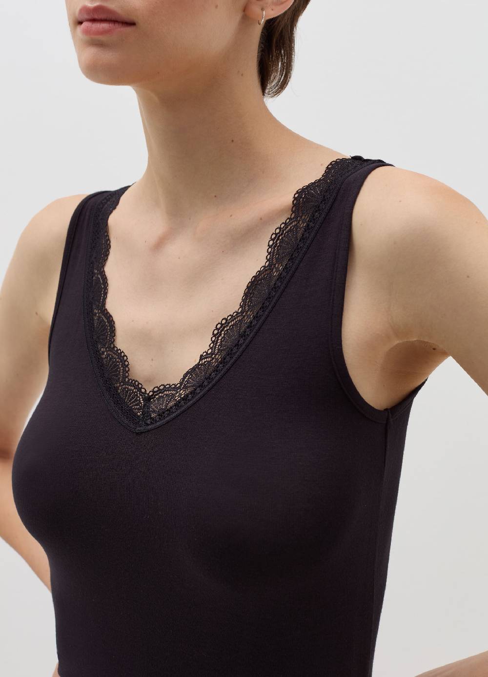 OVS Canotta in viscosa stretch con pizzo Qualità