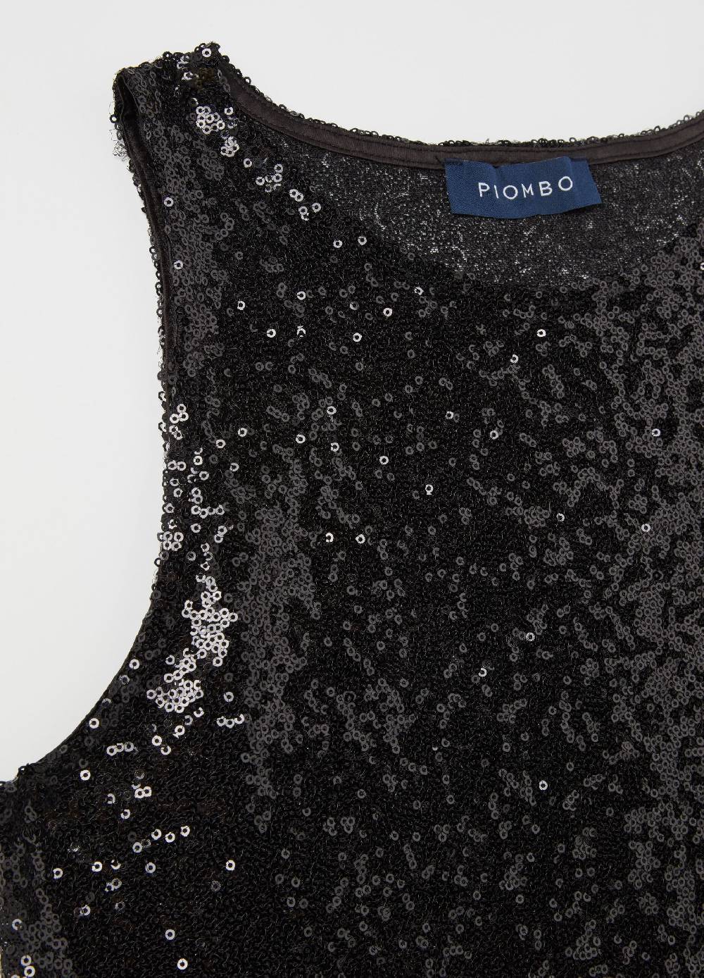 PIOMBO Tank top con paillettes Vendita