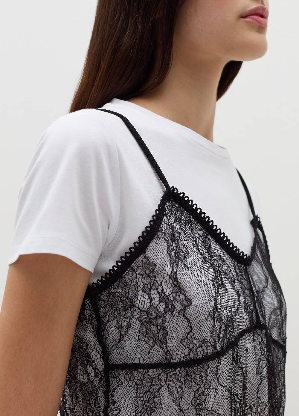 B. ANGEL T-shirt con top in pizzo Promozione