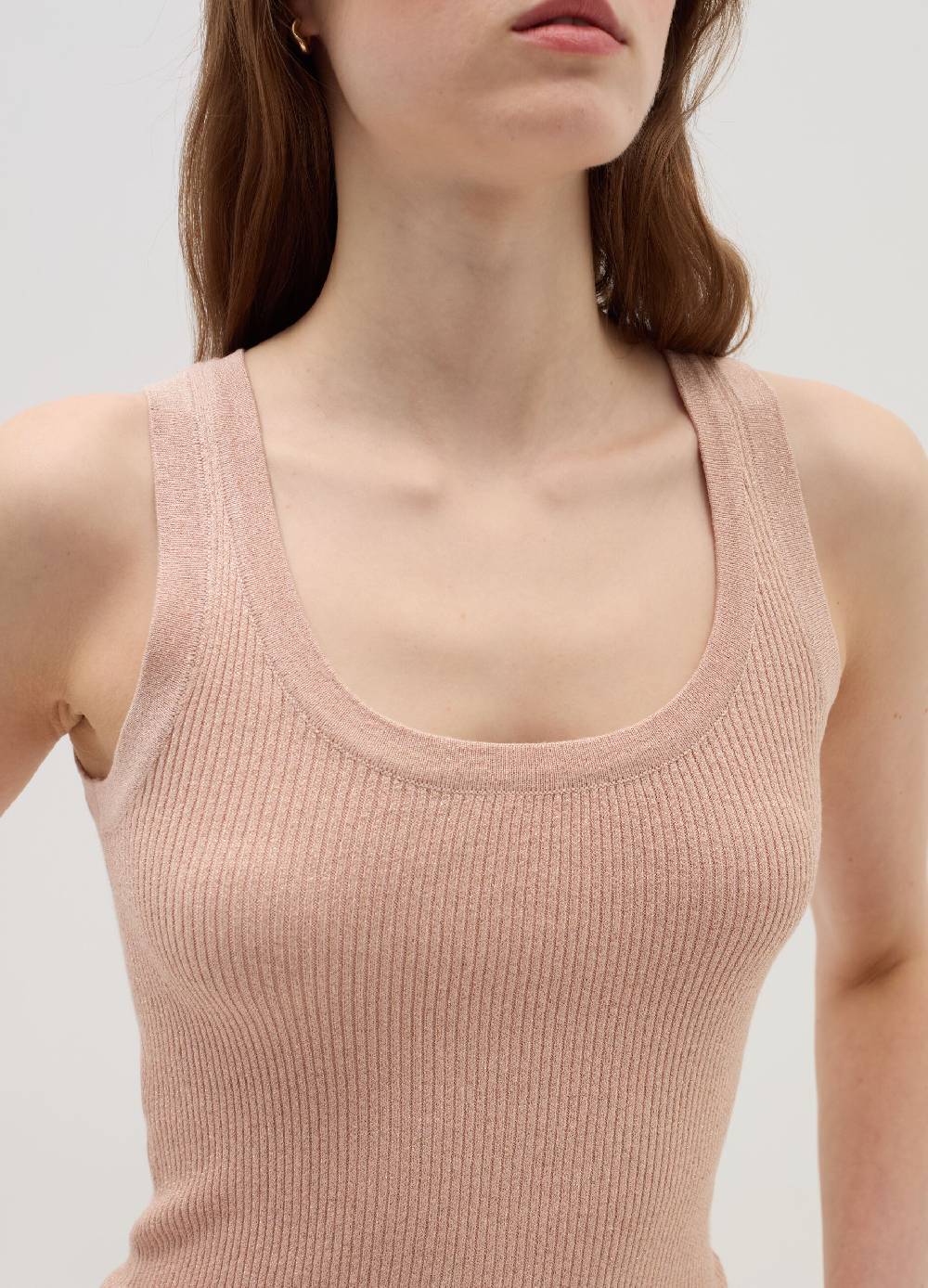 OVS Tank top a costine con lurex Spedizione Gratuita