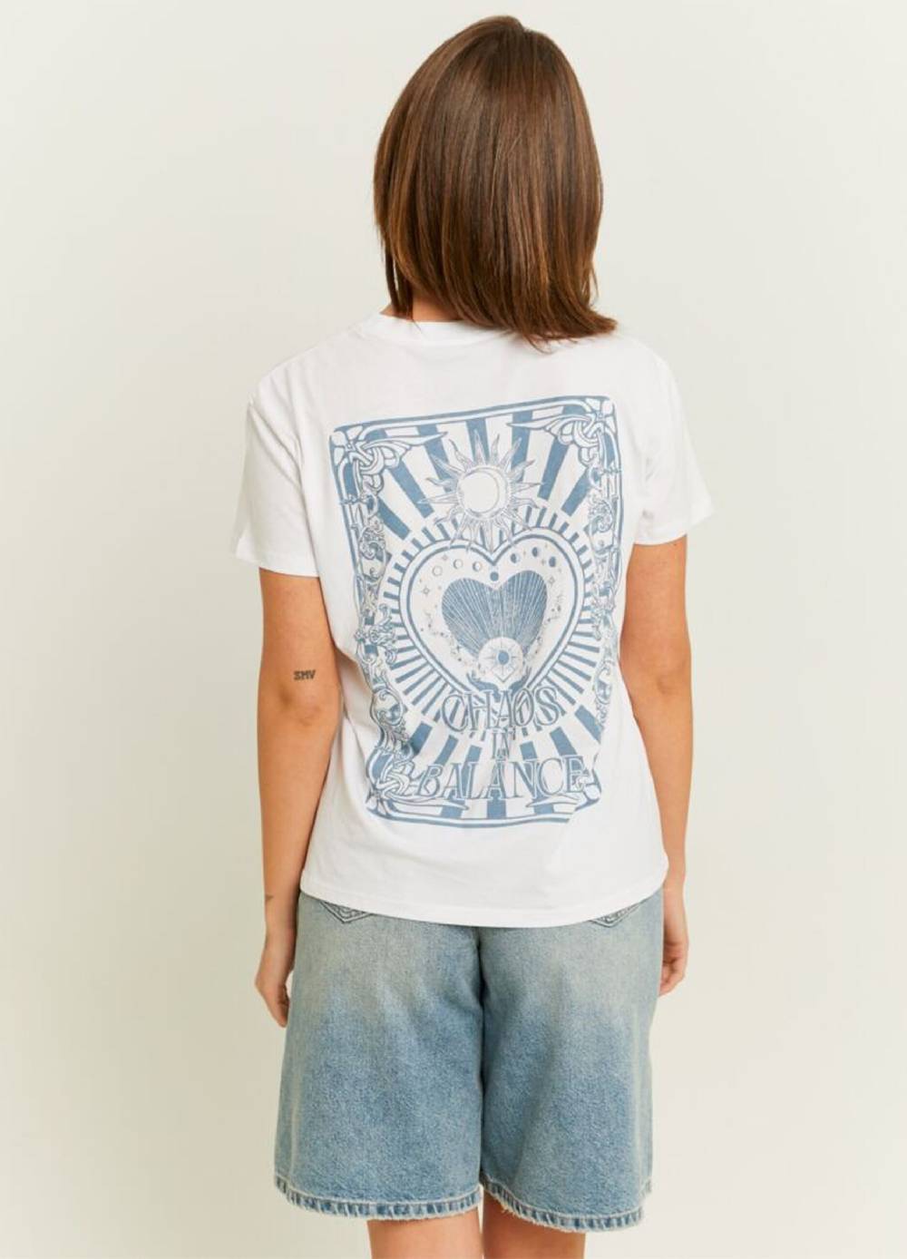 TALLY WEIJL T-shirt in cotone con stampa Saldi Di Fabbrica