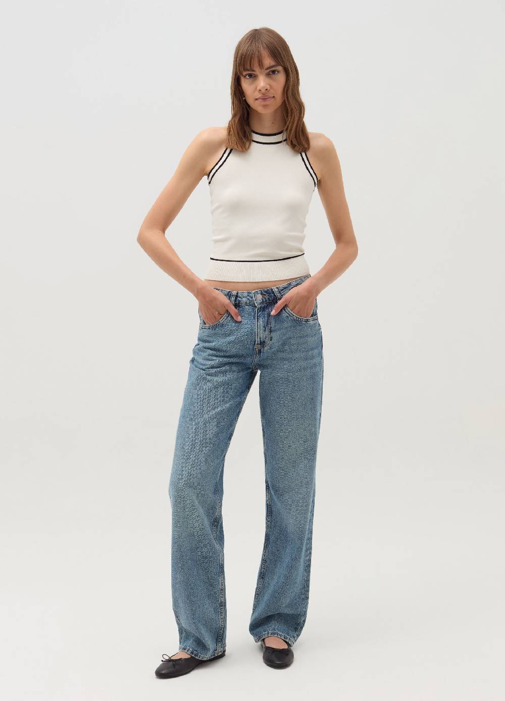 OVS Tank top con bordi a contrasto Consegna Veloce
