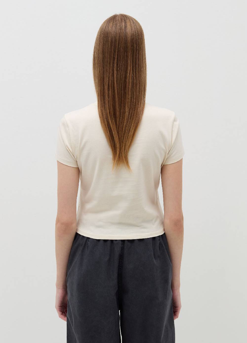 B. ANGEL T-shirt crop in cotone Fino Al -60%
