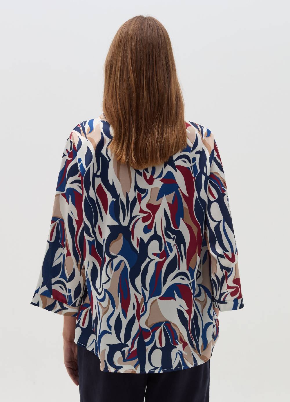 HYBRID Blusa multicolore con scollo a V Prezzo Ridotto