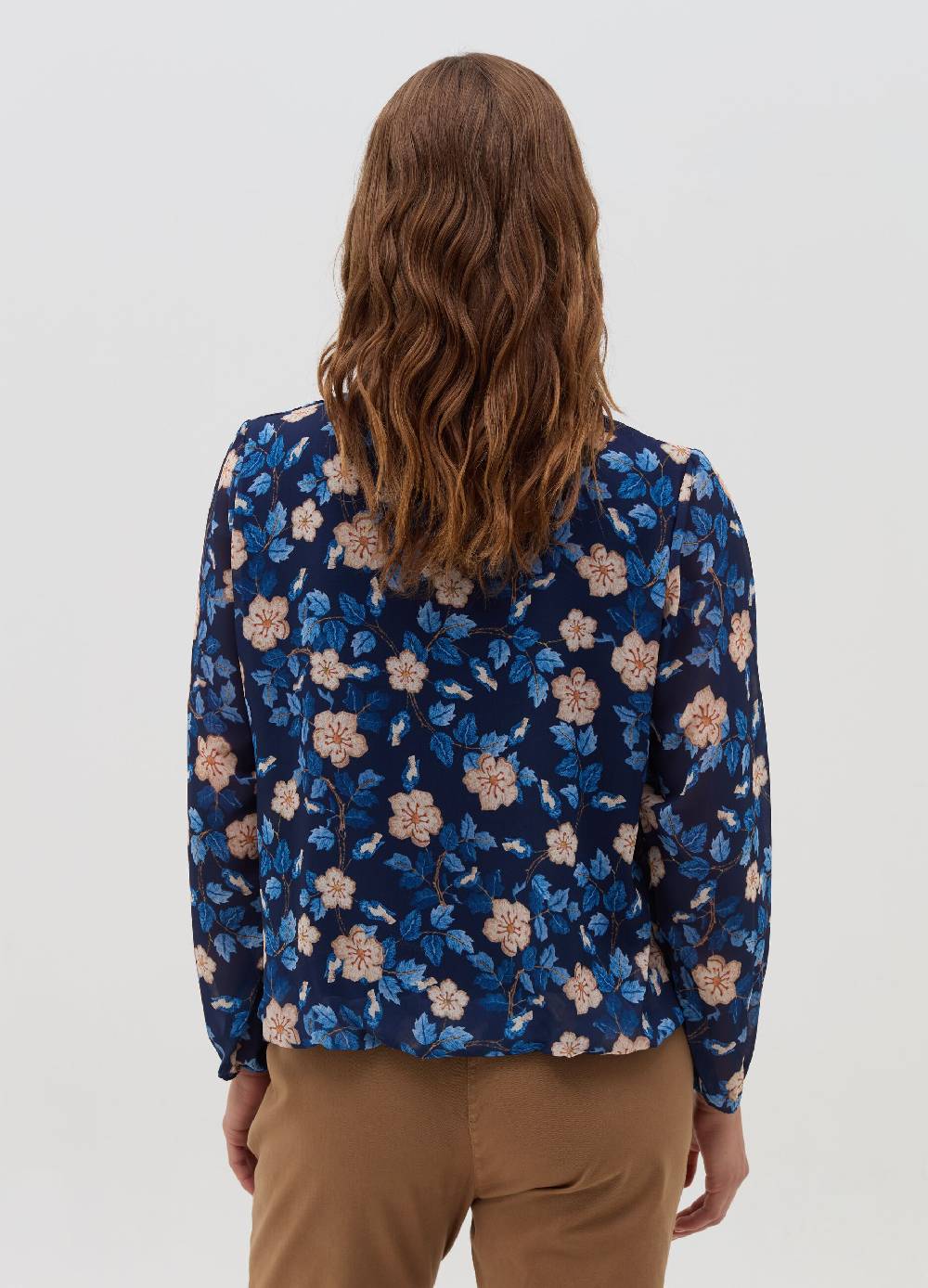 HYBRID Blusa floreale a maniche lunghe Vendita Calda
