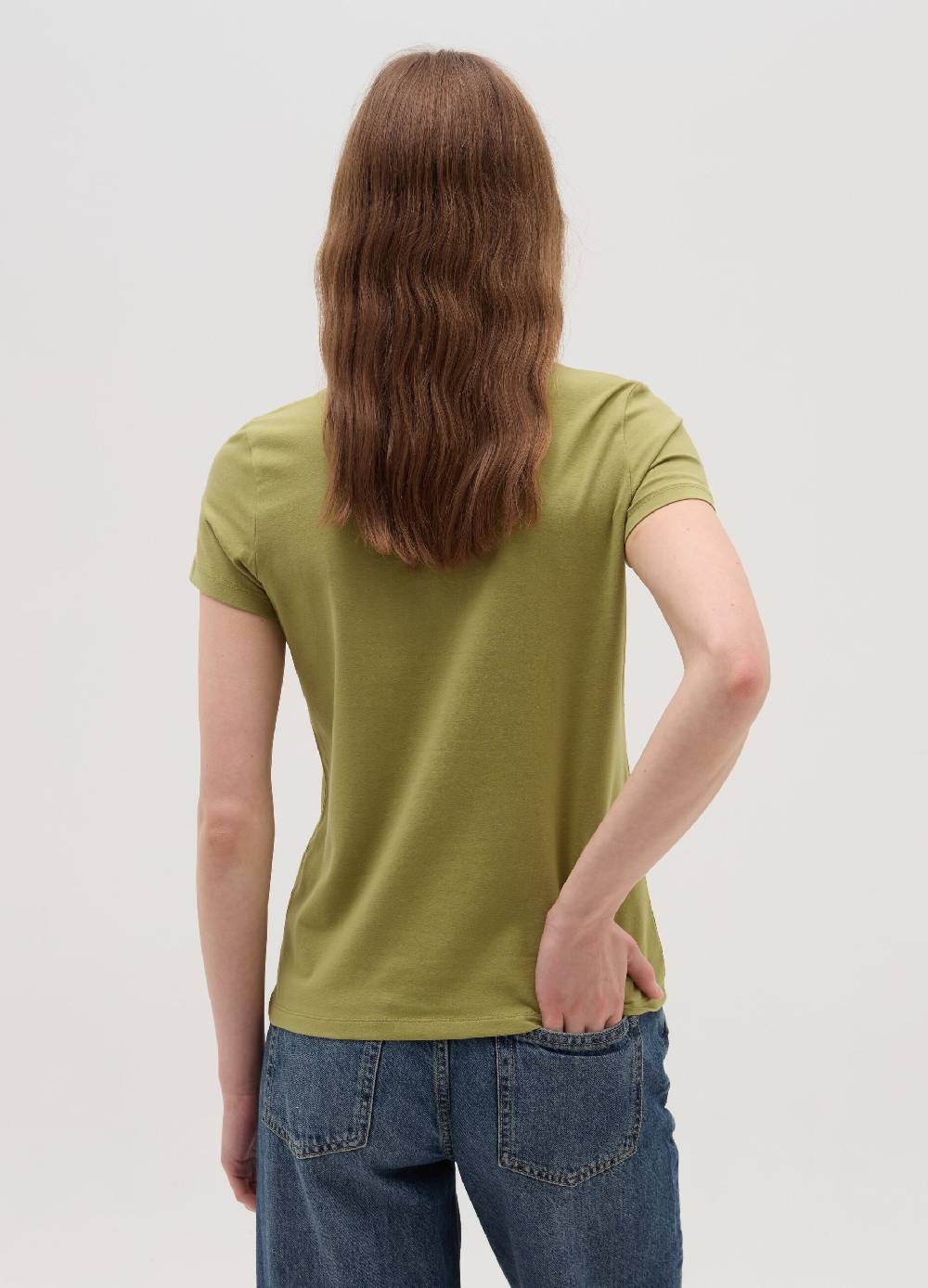 OVS T-shirt tinta unita con scollo a V Nuova