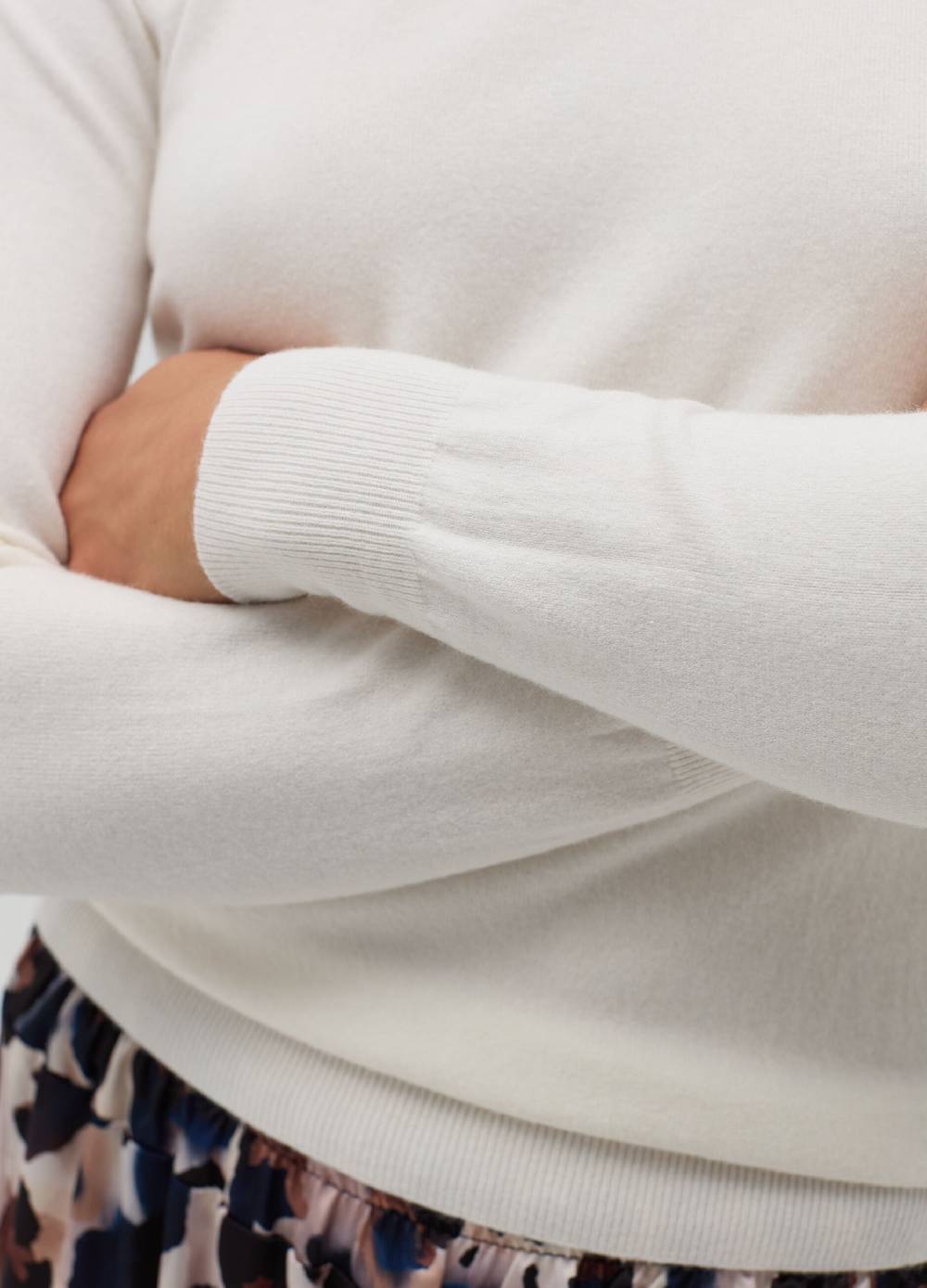 HYBRID Pullover girocollo con piccolo risvolto Italia
