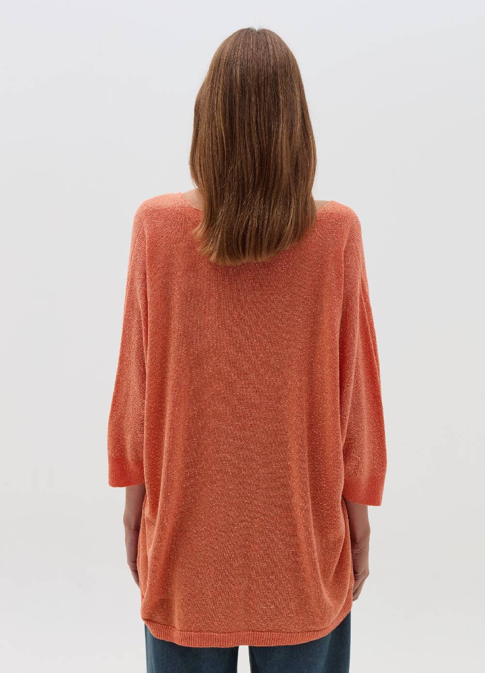 HYBRID Maglia in lurex con maniche a tre quarti Offerte speciali