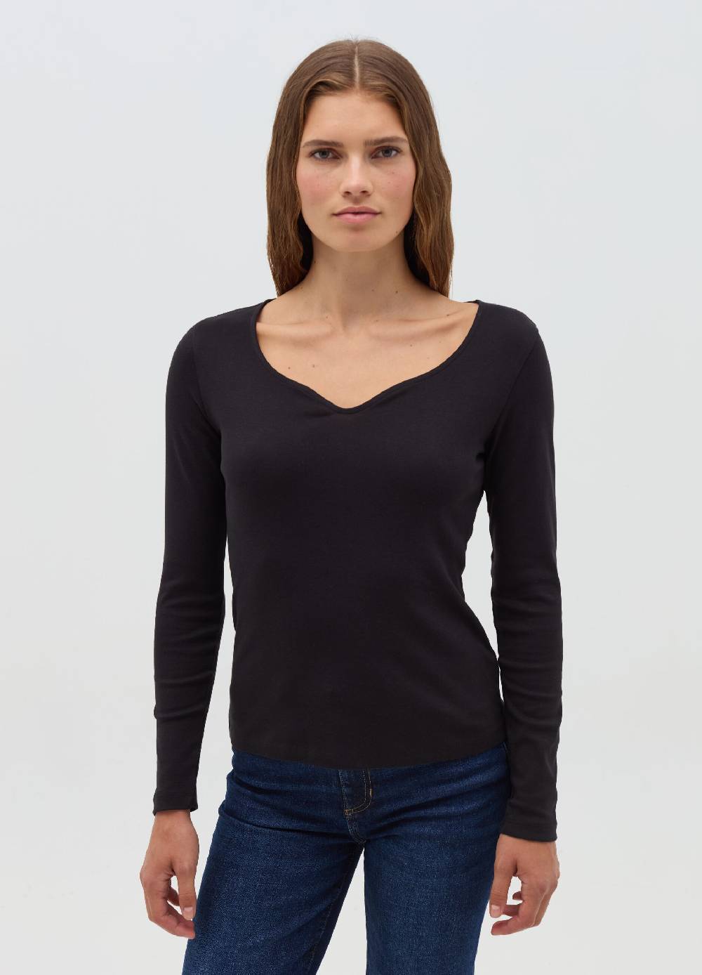 OVS T-shirt a maniche lunghe con scollo a cuore Enormi risparmi