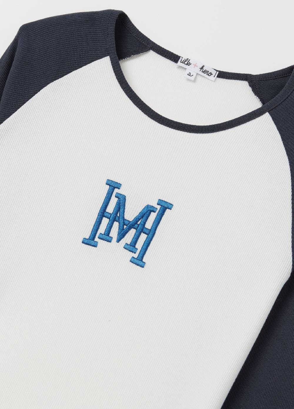 MILK+HERO T-shirt a costine con maniche lunghe raglan Ultimi tre giorni