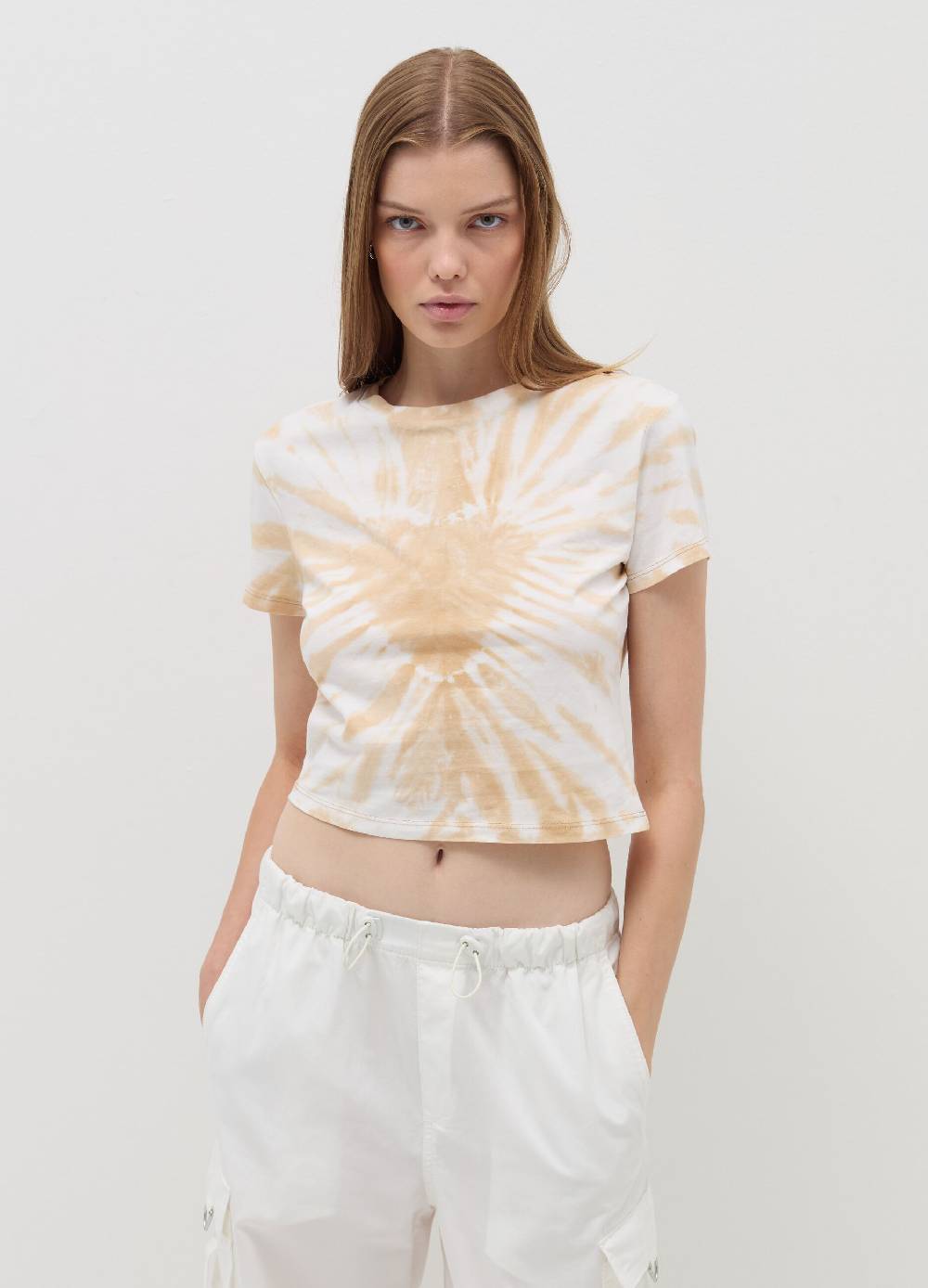 B. ANGEL T-shirt crop in cotone ACQUISTA ORA
