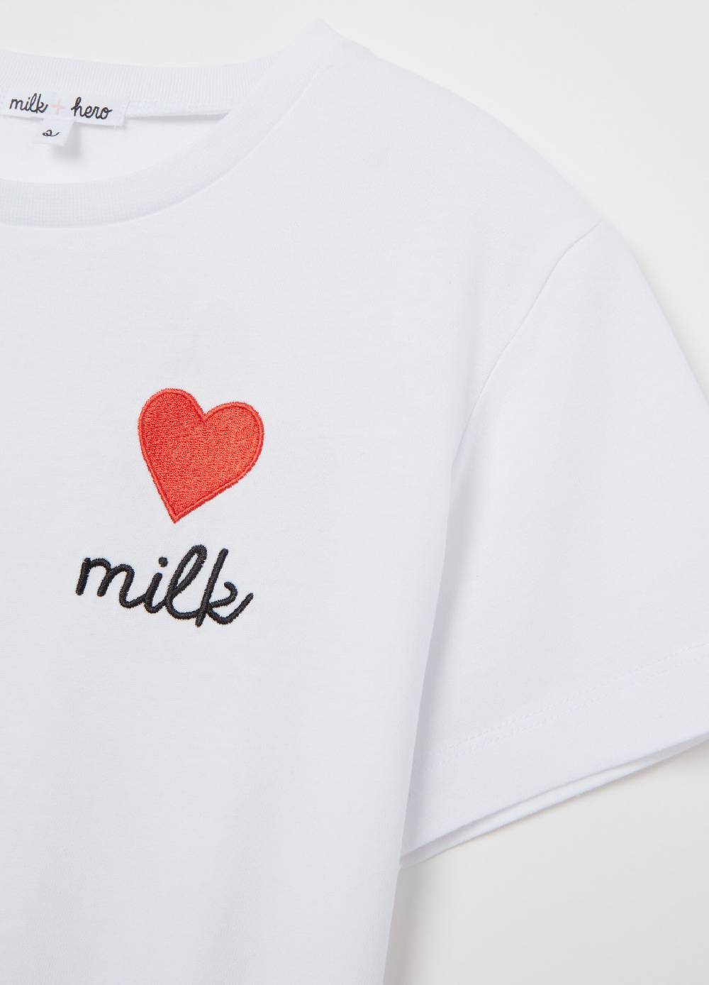 MILK+HERO T-shirt girocollo in cotone Ultimo giorno