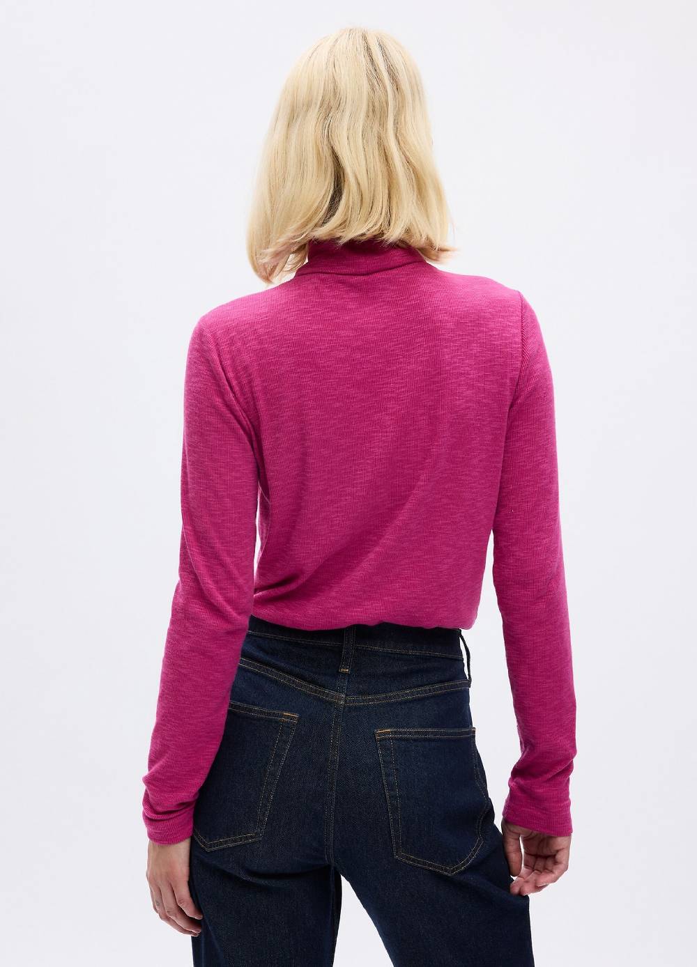 GAP T-shirt a costine sottili con collo alto Only for today