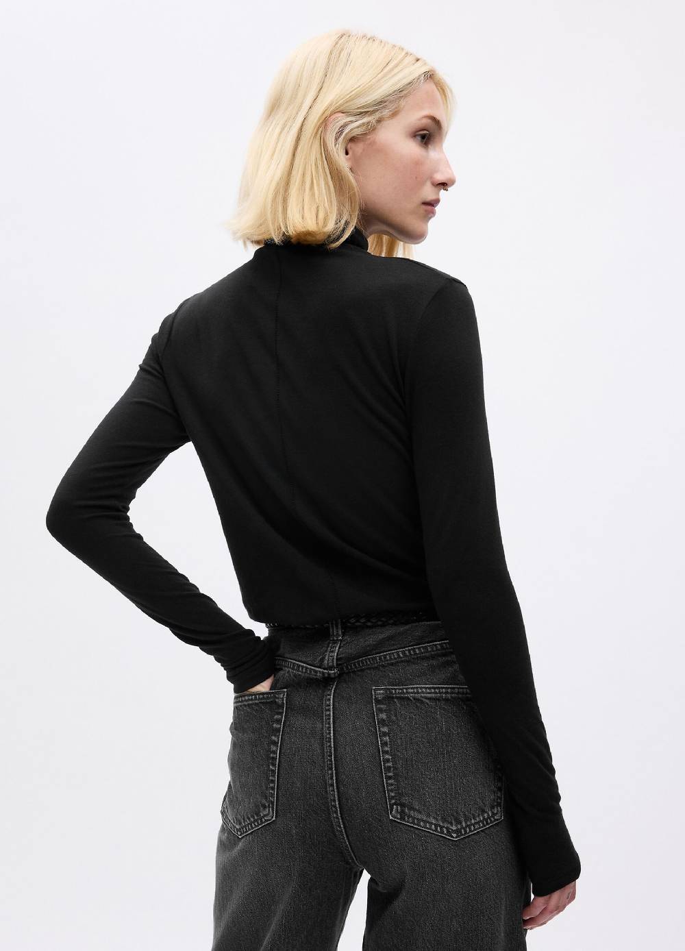 GAP T-shirt a collo alto con maniche lunghe Offerta speciale della fabbrica