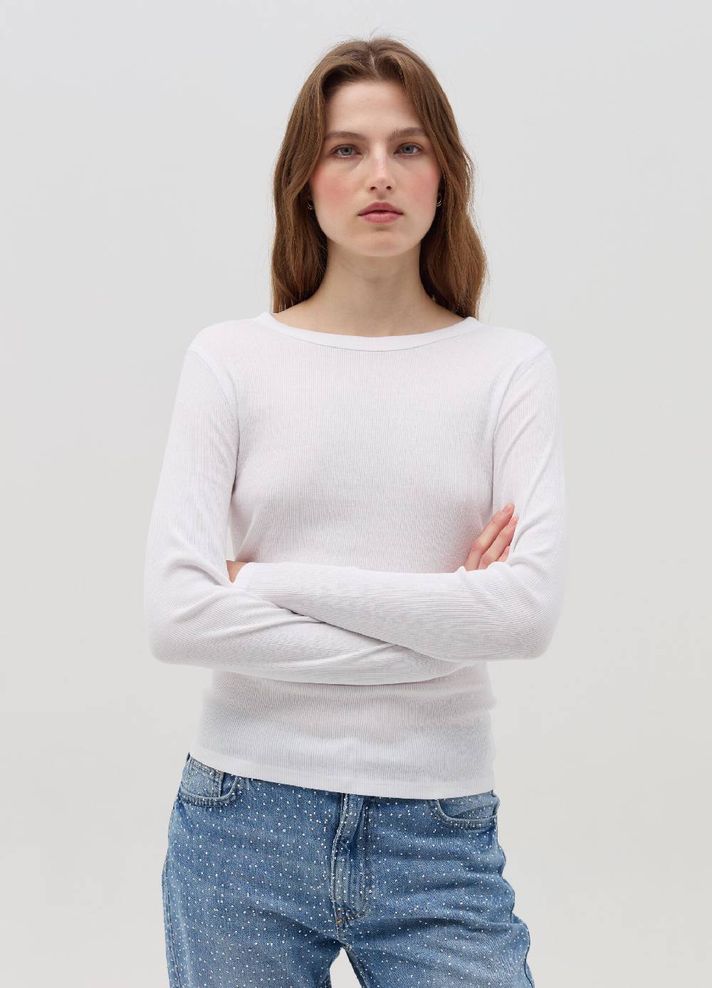 OVS T-shirt a costine con maniche lunghe Discount Store per i nuovi prodotti