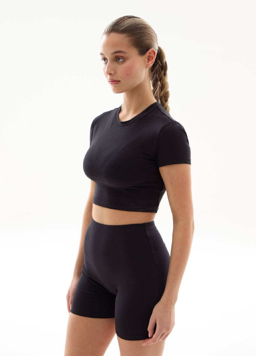 UTOPJA T-shirt Crop Black Super sconto