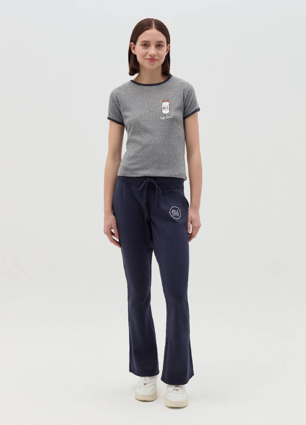 MILK+HERO T-shirt girocollo con stampa 50% di sconto con spedizione gratuita