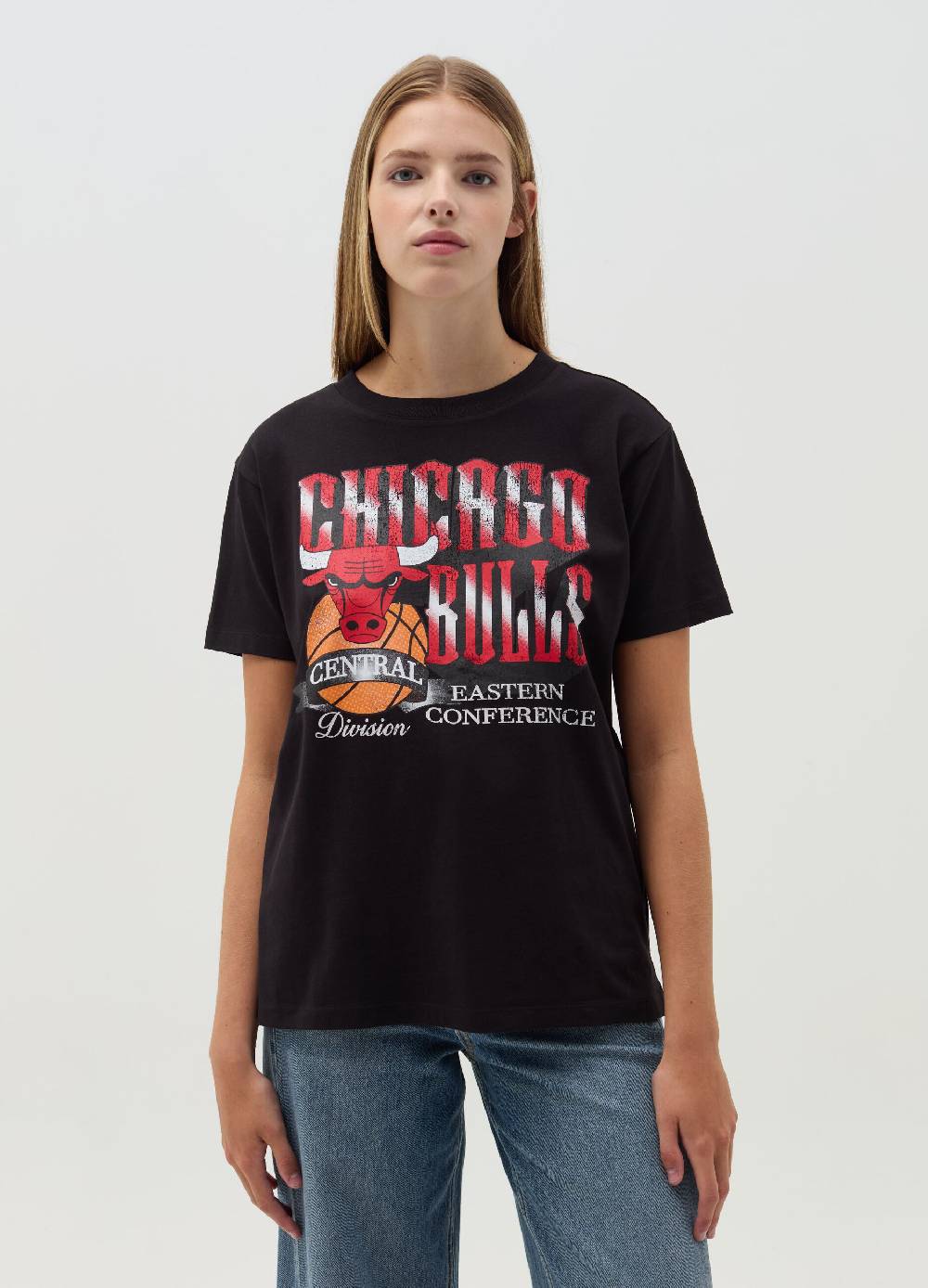 NBA T-shirt con stampa Chicago Bulls Officina