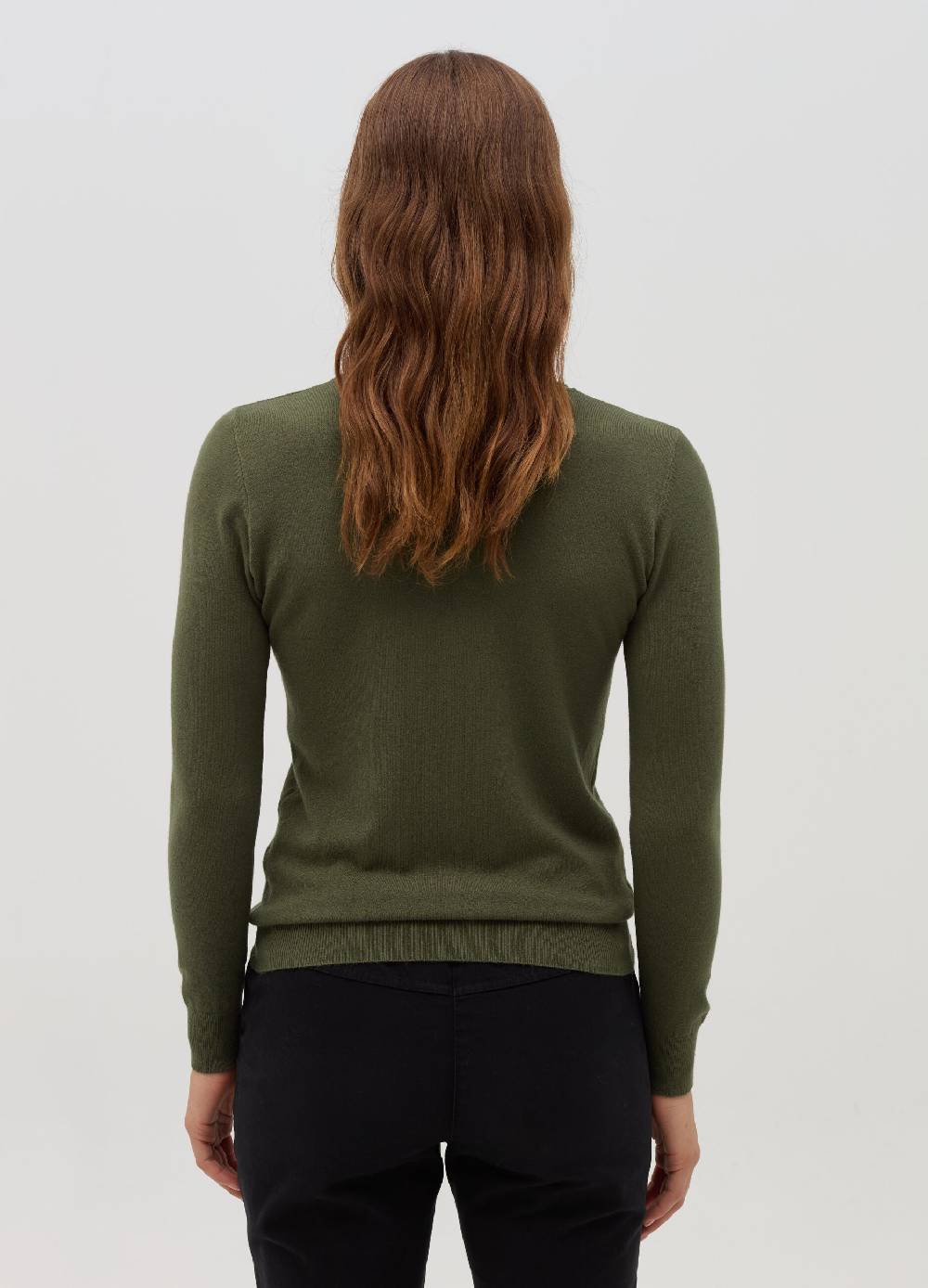 HYBRID Pullover girocollo con piccolo risvolto Sconti questo mese