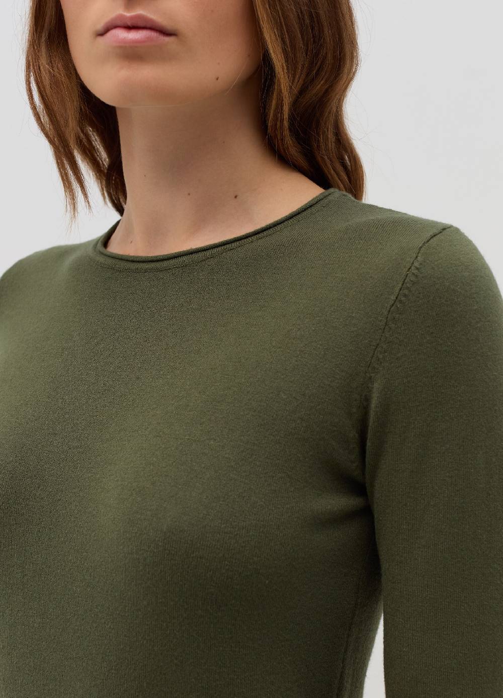 HYBRID Pullover girocollo con piccolo risvolto Sconti questo mese